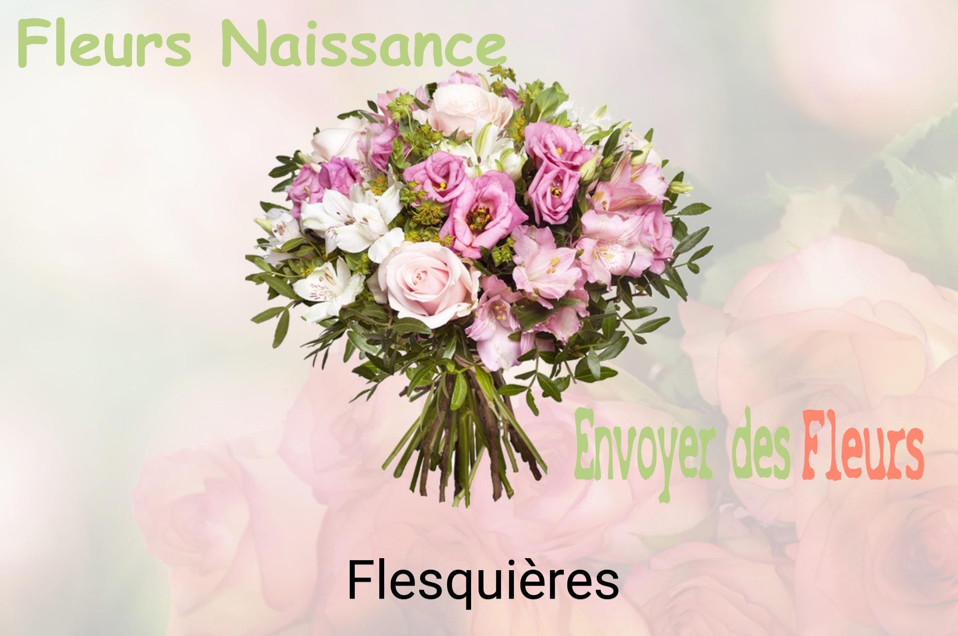Bouquet de fleurs de naissance livré à Flesquières
