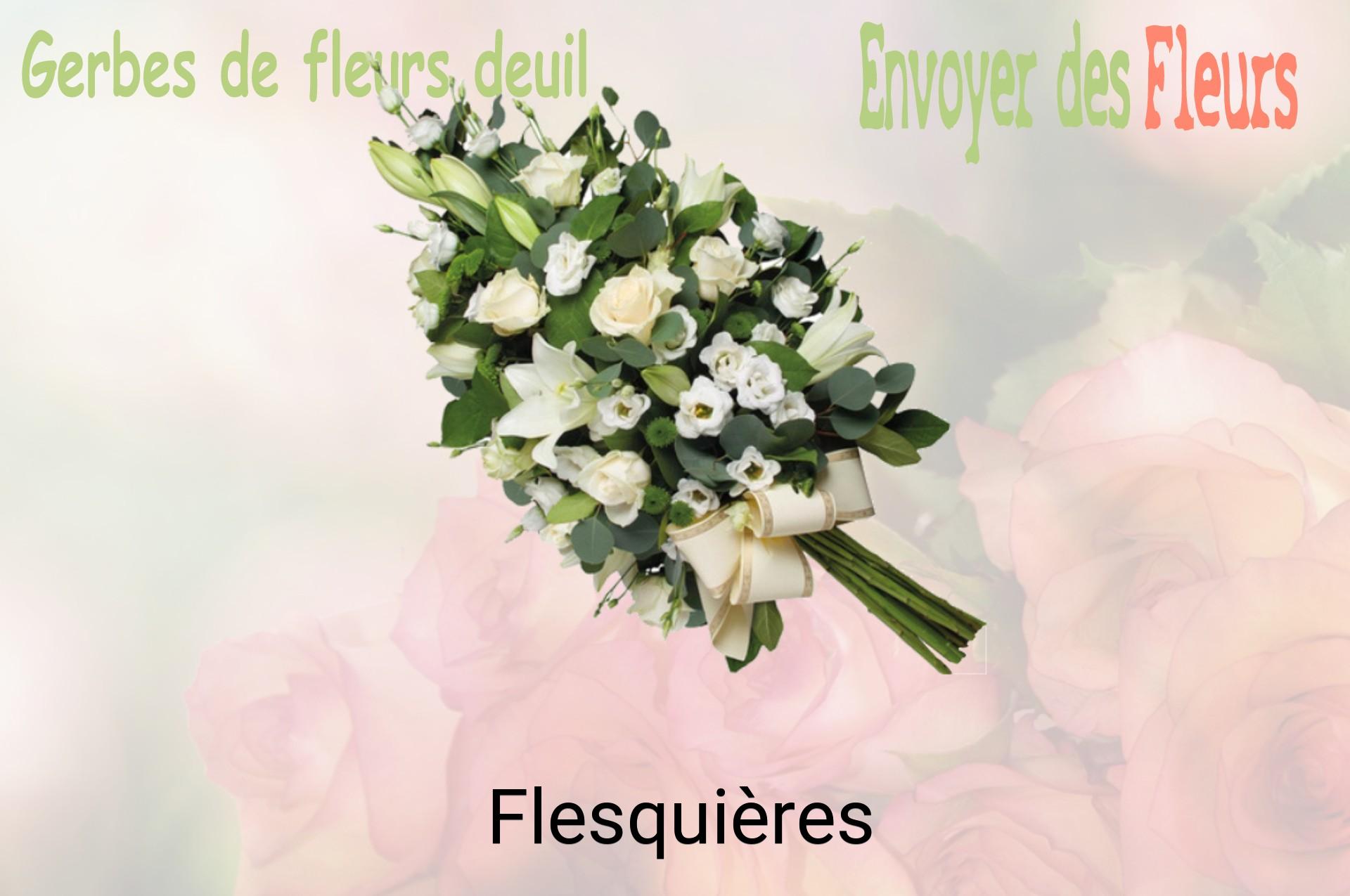 Gerbe de fleurs de deuil livrée à Flesquières